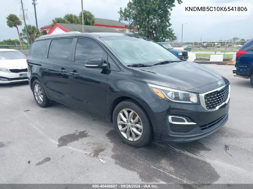 2019 Kia Sedona Ex VIN: KNDMB5C10K6541806 Lot: 40448607