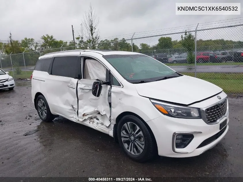 2019 Kia Sedona Sx VIN: KNDMC5C1XK6540532 Lot: 40458311