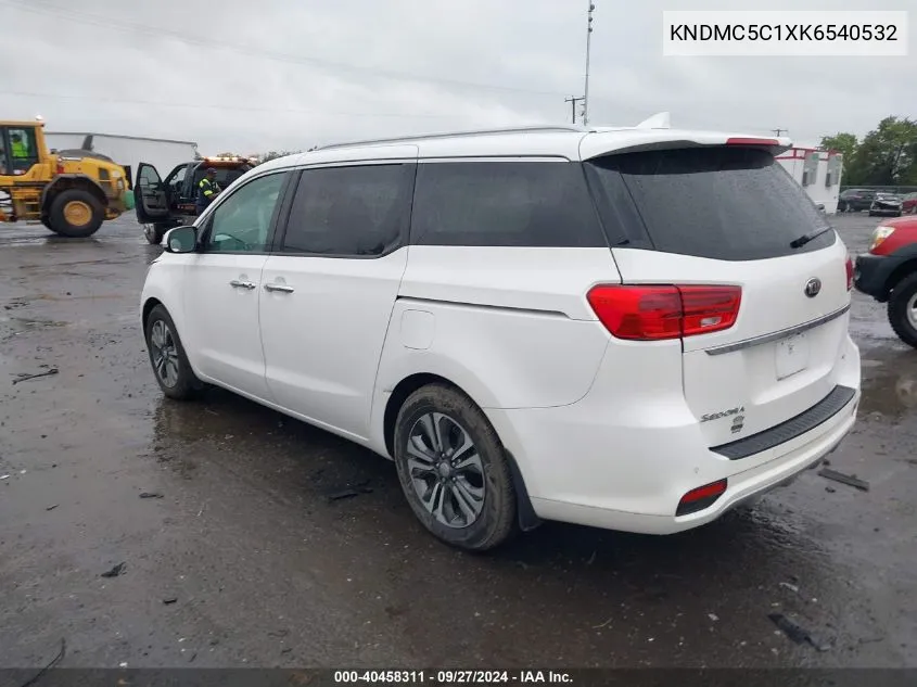 2019 Kia Sedona Sx VIN: KNDMC5C1XK6540532 Lot: 40458311