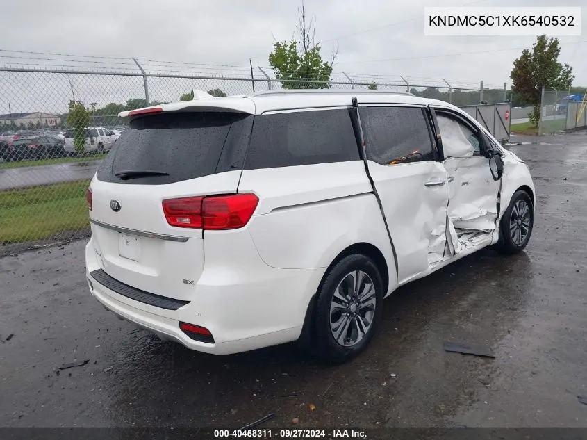 2019 Kia Sedona Sx VIN: KNDMC5C1XK6540532 Lot: 40458311