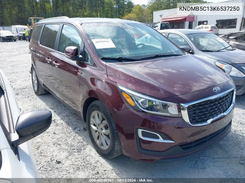 2019 Kia Sedona Ex VIN: KNDMB5C13K6537250 Lot: 40599961