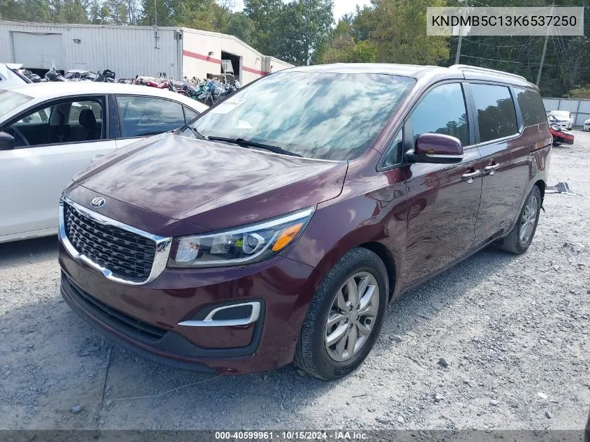 2019 Kia Sedona Ex VIN: KNDMB5C13K6537250 Lot: 40599961