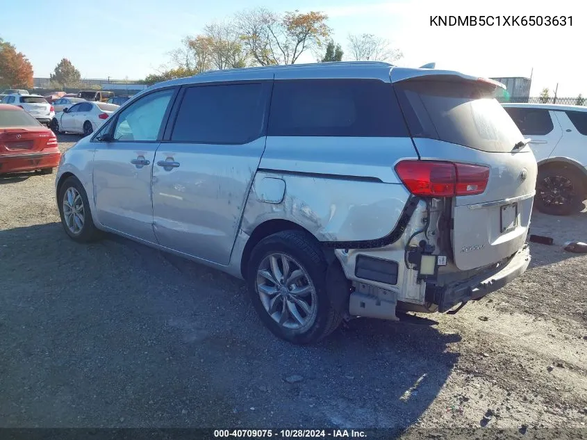 2019 Kia Sedona Ex VIN: KNDMB5C1XK6503631 Lot: 40709075