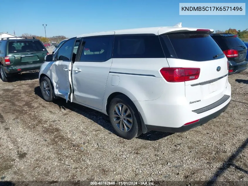 2019 Kia Sedona Lx VIN: KNDMB5C17K6571496 Lot: 40762648