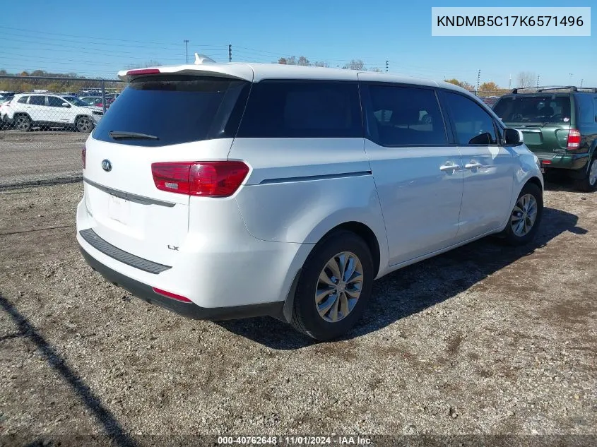 2019 Kia Sedona Lx VIN: KNDMB5C17K6571496 Lot: 40762648