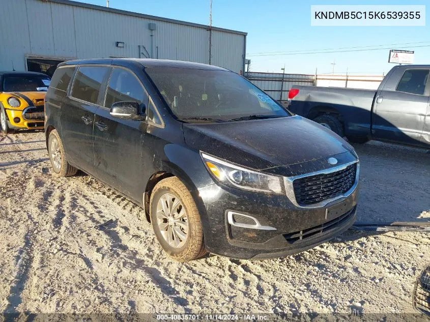 2019 Kia Sedona Lx VIN: KNDMB5C15K6539355 Lot: 40835701