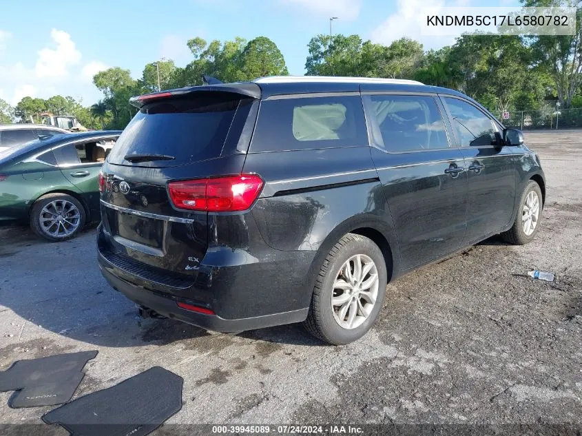 2020 Kia Sedona Ex VIN: KNDMB5C17L6580782 Lot: 39945089