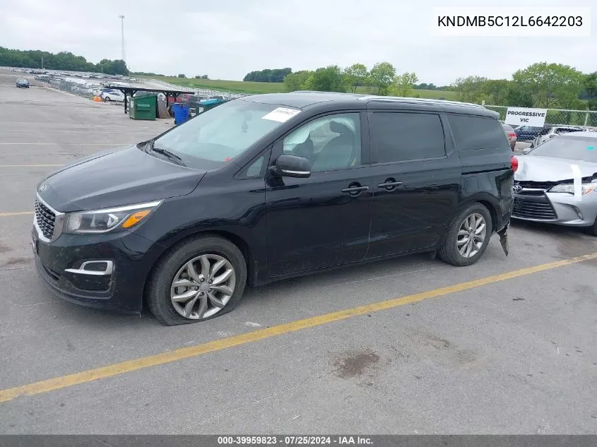 2020 Kia Sedona Ex VIN: KNDMB5C12L6642203 Lot: 39959823