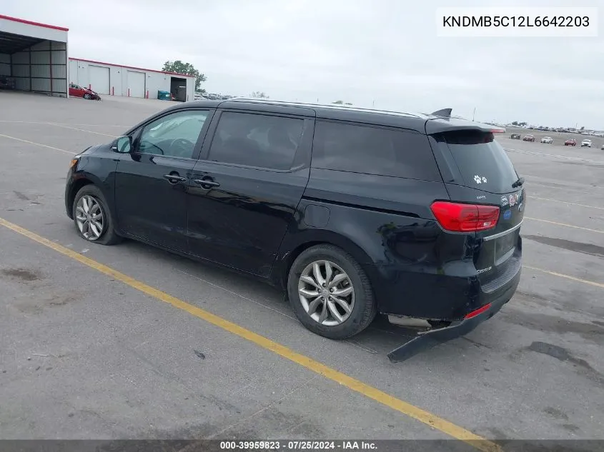 2020 Kia Sedona Ex VIN: KNDMB5C12L6642203 Lot: 39959823