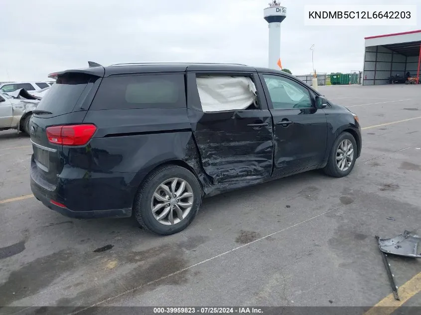 2020 Kia Sedona Ex VIN: KNDMB5C12L6642203 Lot: 39959823