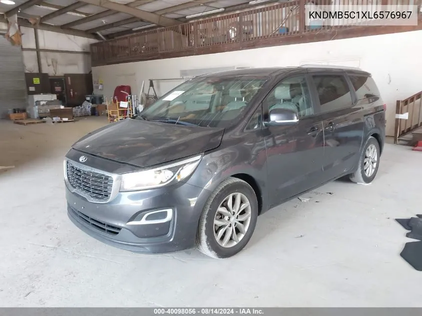 2020 Kia Sedona Ex VIN: KNDMB5C1XL6576967 Lot: 40098056