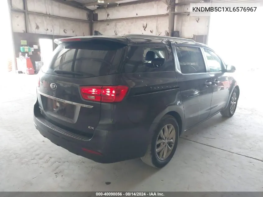 2020 Kia Sedona Ex VIN: KNDMB5C1XL6576967 Lot: 40098056