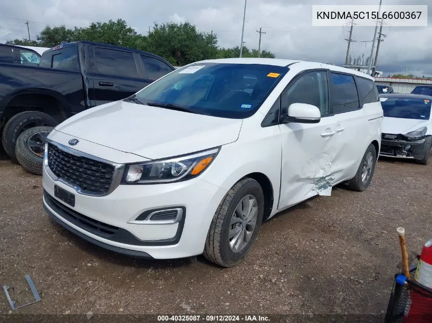 KNDMA5C15L6600367 2020 Kia Sedona L