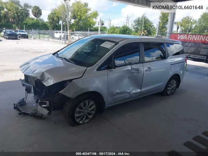 KNDMB5C10L6601648 2020 Kia Sedona Lx