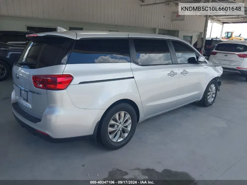 KNDMB5C10L6601648 2020 Kia Sedona Lx