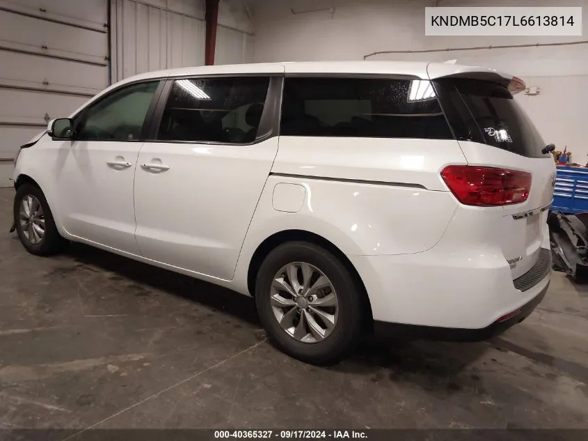 2020 Kia Sedona Lx VIN: KNDMB5C17L6613814 Lot: 40365327