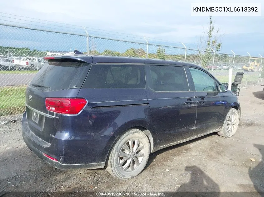 2020 Kia Sedona Lx VIN: KNDMB5C1XL6618392 Lot: 40519236