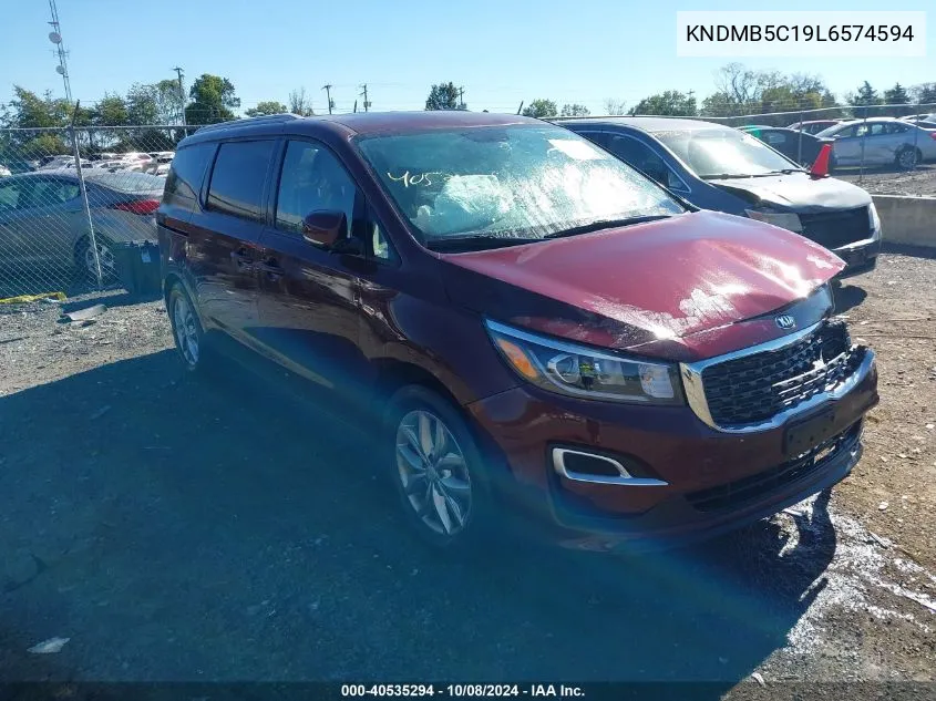 2020 Kia Sedona Lx/Ex VIN: KNDMB5C19L6574594 Lot: 40535294