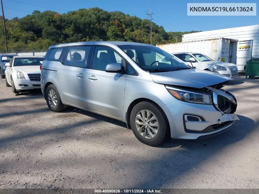 2020 Kia Sedona L VIN: KNDMA5C19L6613624 Lot: 40590826