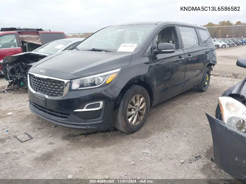 2020 Kia Sedona L VIN: KNDMA5C13L6586582 Lot: 40693369