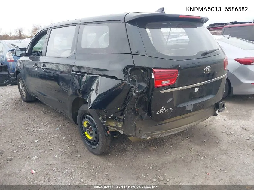 2020 Kia Sedona L VIN: KNDMA5C13L6586582 Lot: 40693369