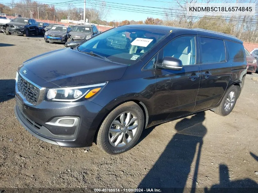 2020 Kia Sedona Ex VIN: KNDMB5C18L6574845 Lot: 40785014