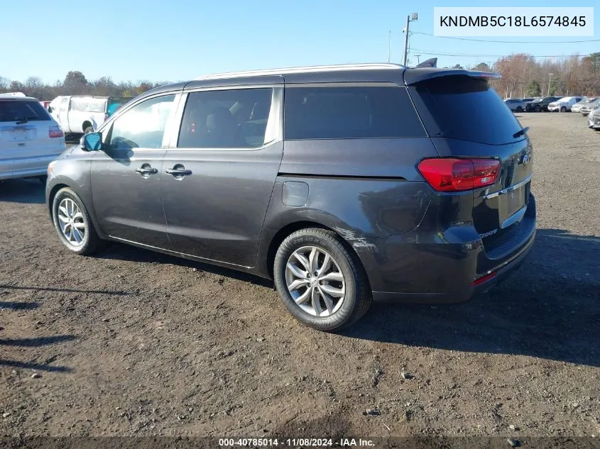 2020 Kia Sedona Ex VIN: KNDMB5C18L6574845 Lot: 40785014