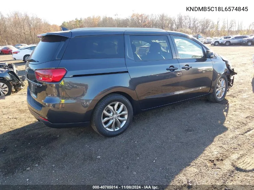 2020 Kia Sedona Ex VIN: KNDMB5C18L6574845 Lot: 40785014