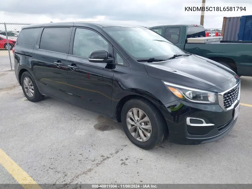 2020 Kia Sedona Lx VIN: KNDMB5C18L6581794 Lot: 40811004