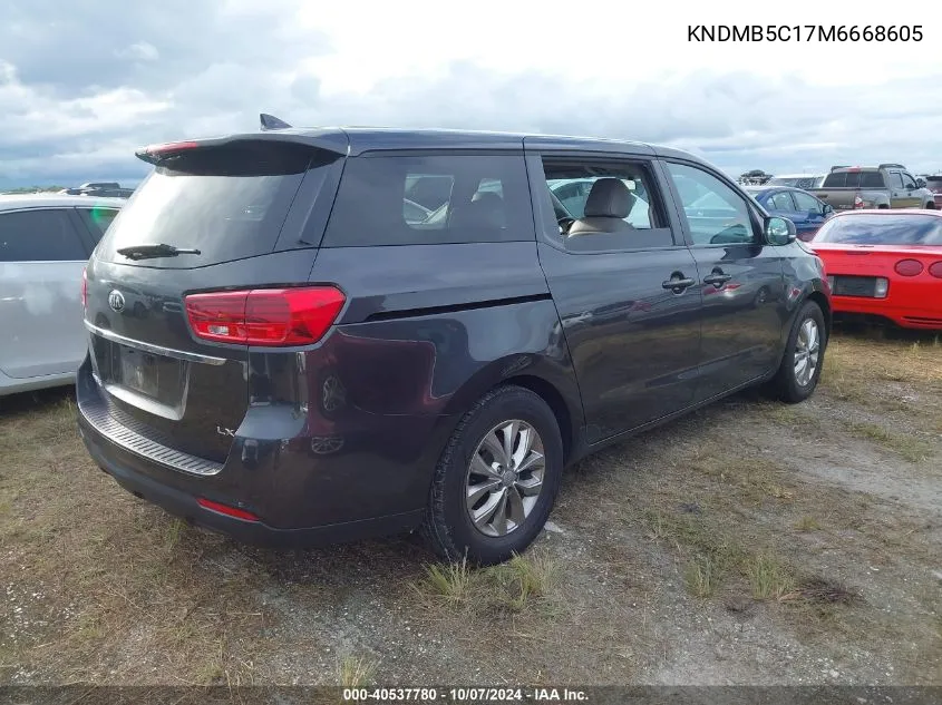 2021 Kia Sedona Lx VIN: KNDMB5C17M6668605 Lot: 40537780