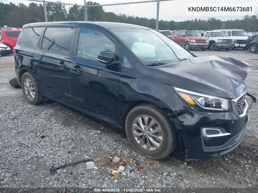 2021 Kia Sedona Lx VIN: KNDMB5C14M6673681 Lot: 40808528