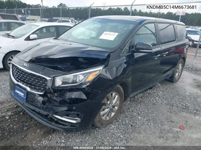 2021 Kia Sedona Lx VIN: KNDMB5C14M6673681 Lot: 40808528