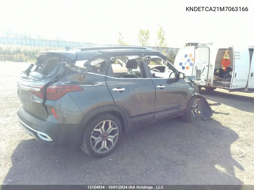 2021 Kia Seltos VIN: KNDETCA21M7063166 Lot: 12104834