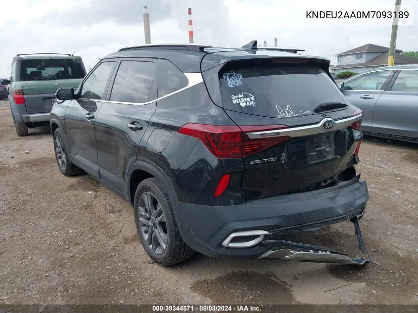 2021 Kia Seltos S VIN: KNDEU2AA0M7093189 Lot: 39344571