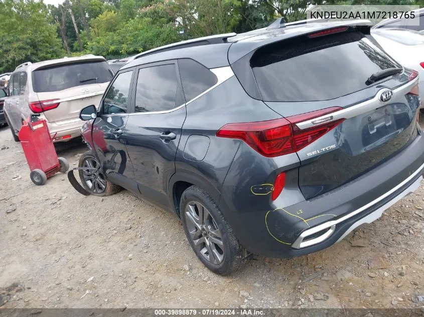 2021 Kia Seltos S VIN: KNDEU2AA1M7218765 Lot: 39898879