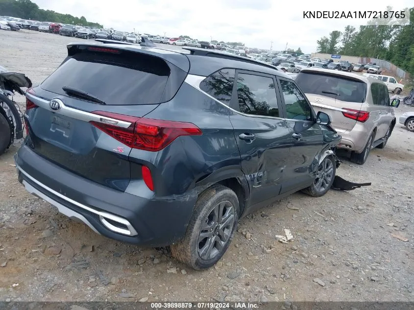 2021 Kia Seltos S VIN: KNDEU2AA1M7218765 Lot: 39898879