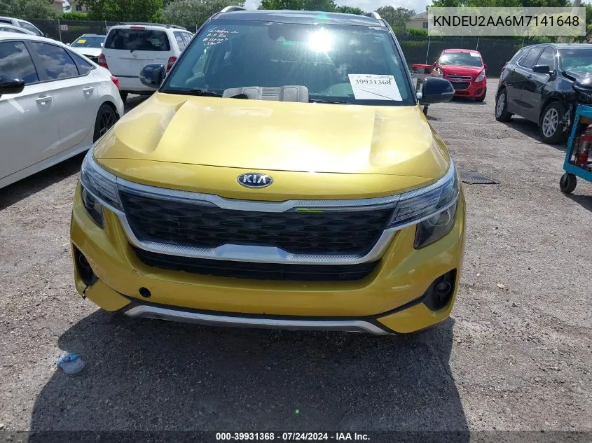 2021 Kia Seltos S VIN: KNDEU2AA6M7141648 Lot: 39931368