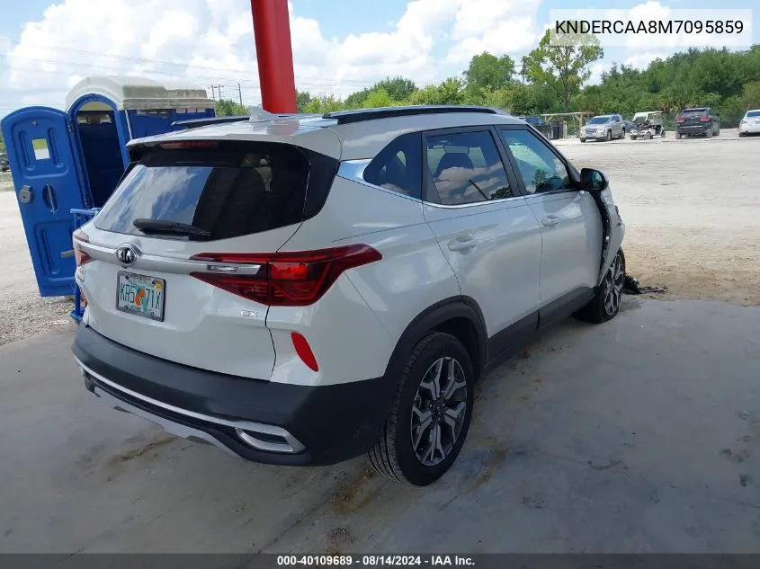 2021 Kia Seltos Ex VIN: KNDERCAA8M7095859 Lot: 40109689