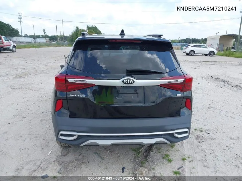 2021 Kia Seltos Ex VIN: KNDERCAA5M7210241 Lot: 40121849