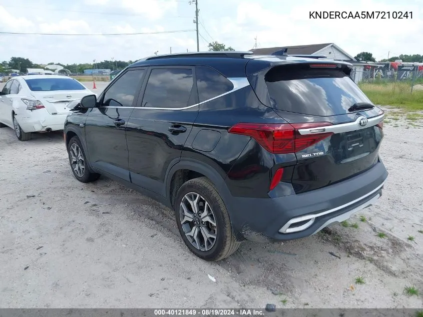 2021 Kia Seltos Ex VIN: KNDERCAA5M7210241 Lot: 40121849