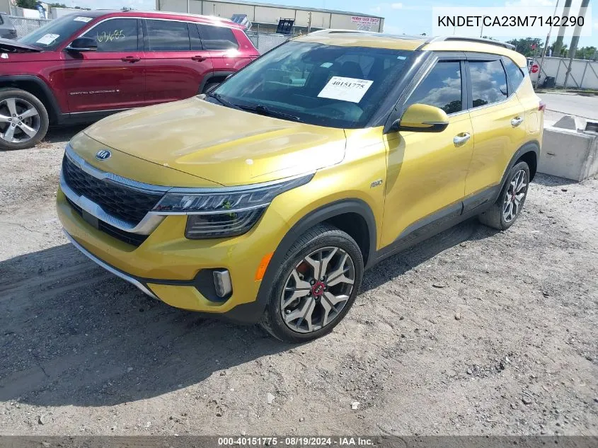 2021 Kia Seltos Sx Turbo VIN: KNDETCA23M7142290 Lot: 40151775