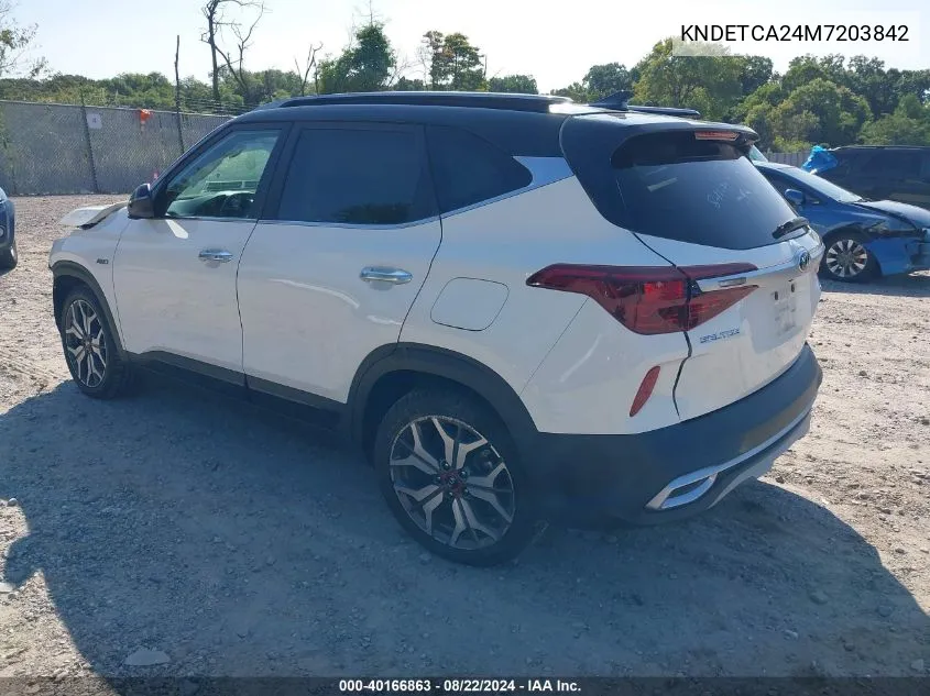 2021 Kia Seltos Sx Turbo VIN: KNDETCA24M7203842 Lot: 40166863