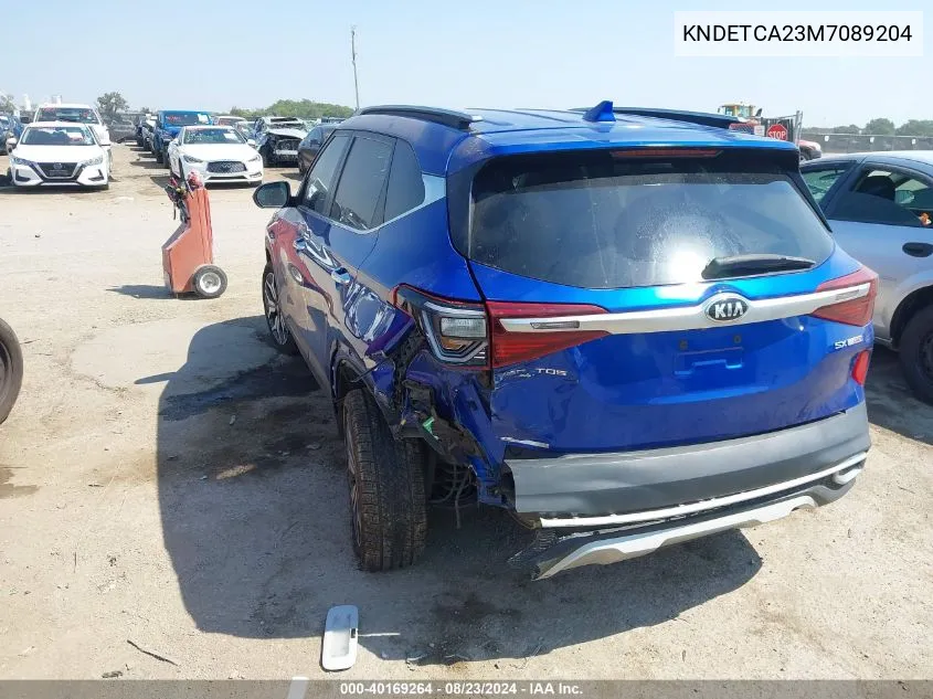 2021 Kia Seltos Sx Turbo VIN: KNDETCA23M7089204 Lot: 40169264