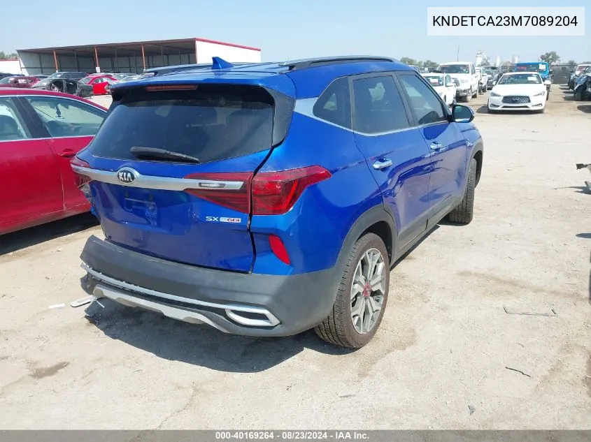 2021 Kia Seltos Sx Turbo VIN: KNDETCA23M7089204 Lot: 40169264