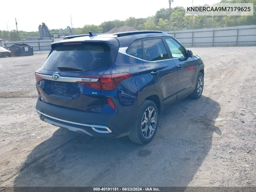 2021 Kia Seltos Ex VIN: KNDERCAA9M7179625 Lot: 40191151