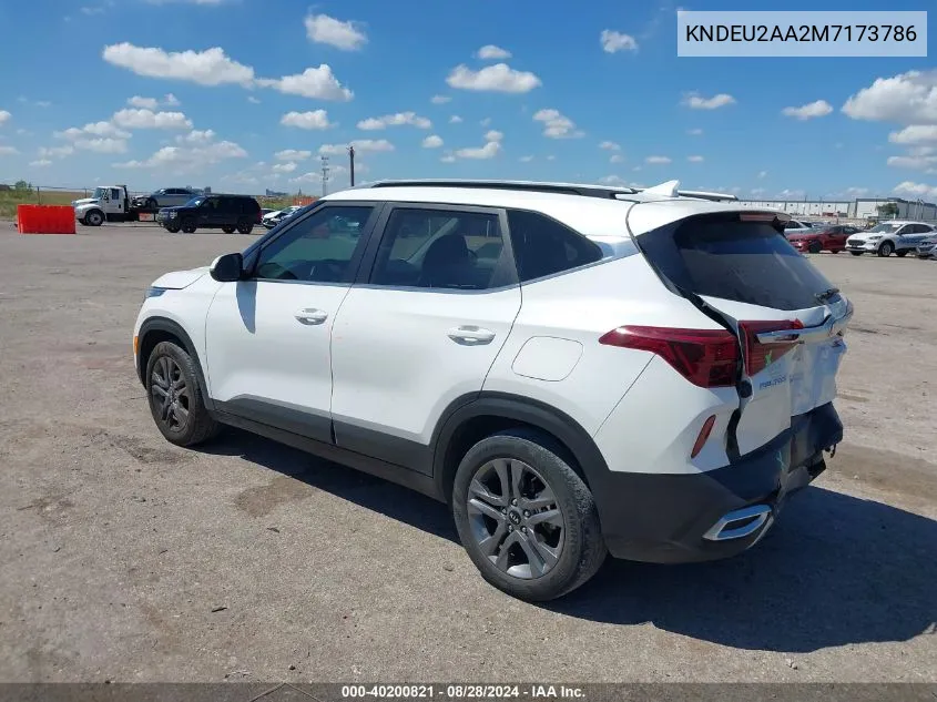 2021 Kia Seltos S VIN: KNDEU2AA2M7173786 Lot: 40200821