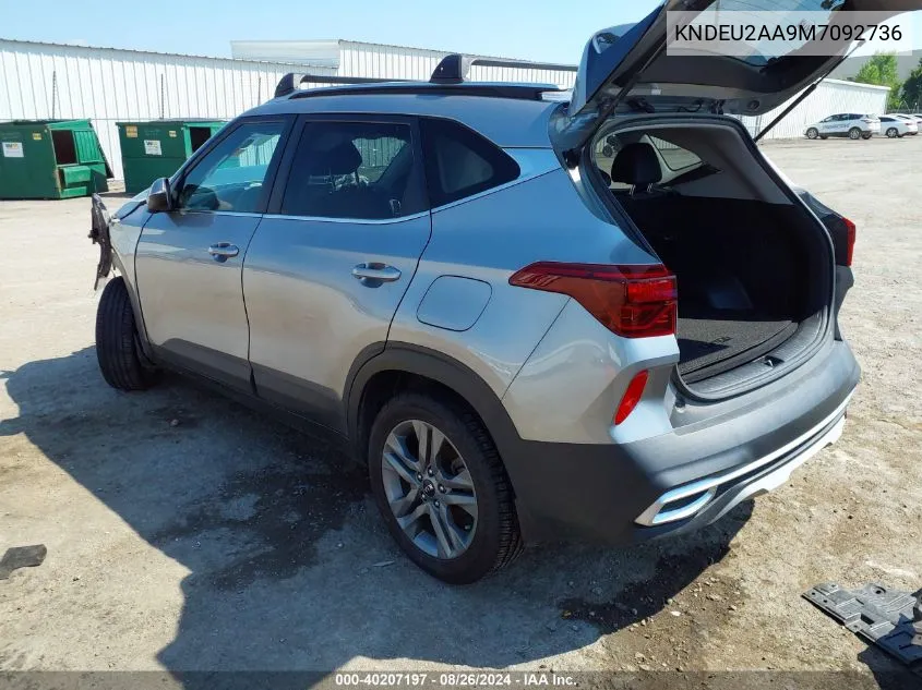 2021 Kia Seltos S VIN: KNDEU2AA9M7092736 Lot: 40207197