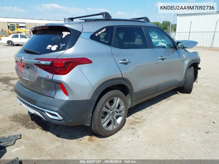 2021 Kia Seltos S VIN: KNDEU2AA9M7092736 Lot: 40207197