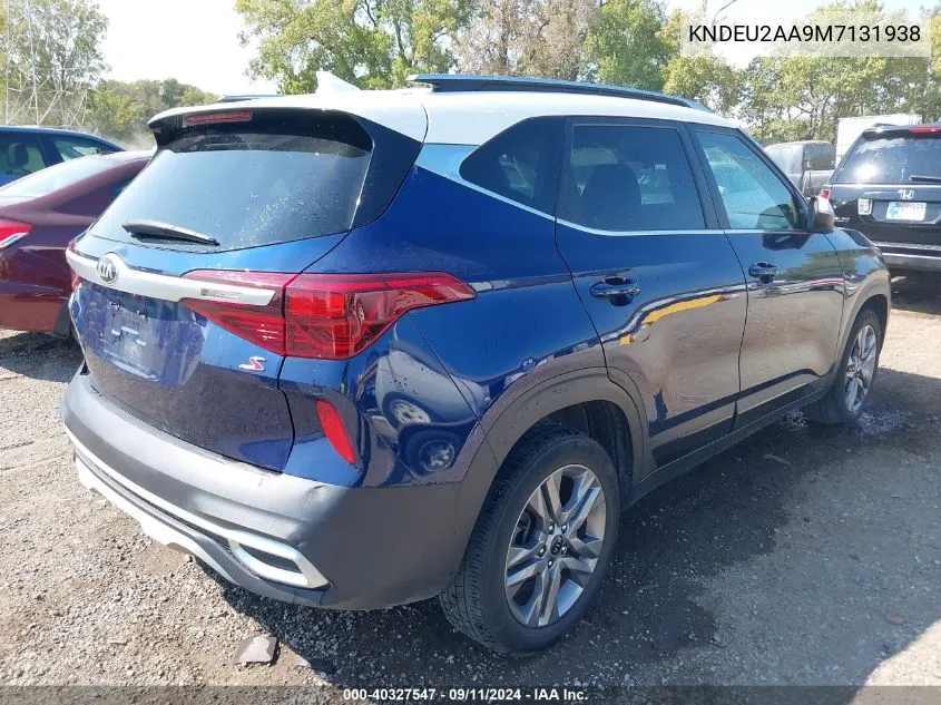 2021 Kia Seltos S VIN: KNDEU2AA9M7131938 Lot: 40327547