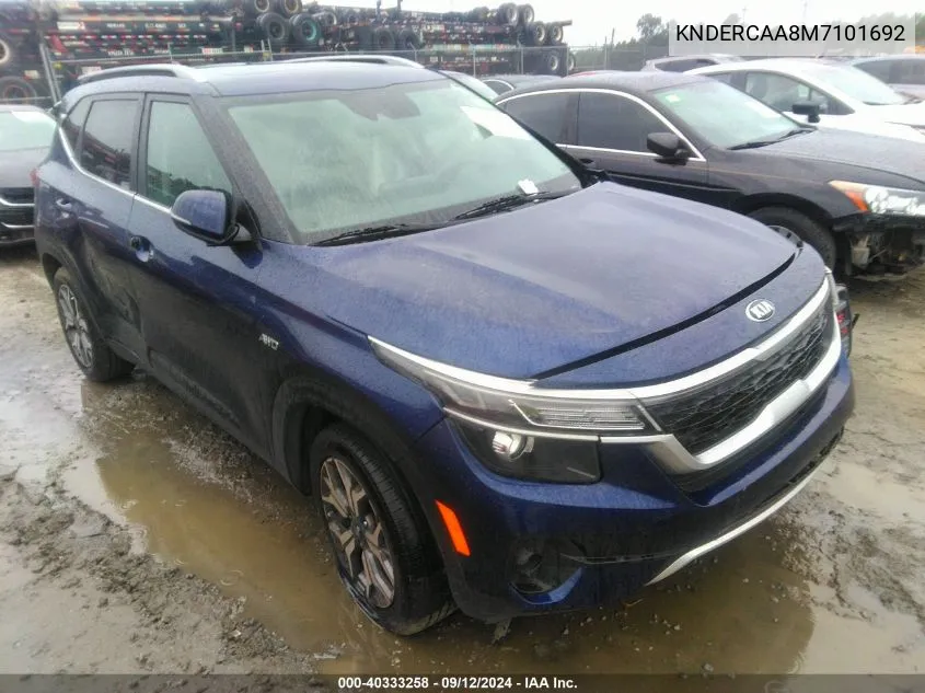 2021 Kia Seltos Ex VIN: KNDERCAA8M7101692 Lot: 40333258